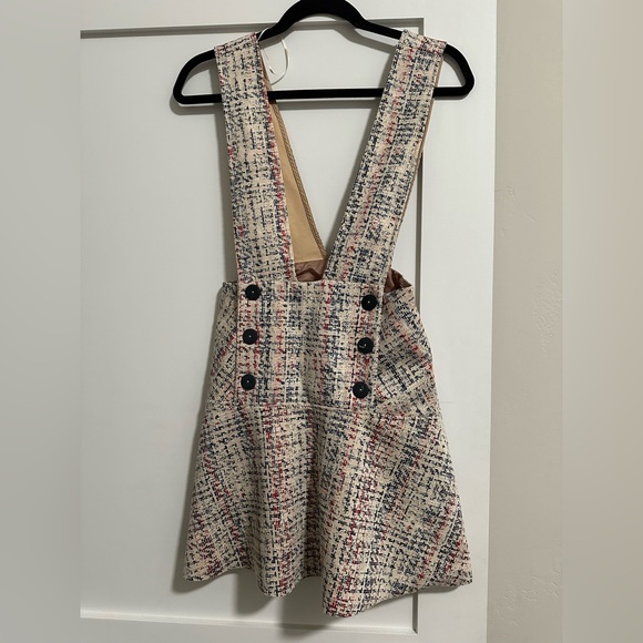 Zara Buttoned Print Overall Dress - Picture 2 of 6